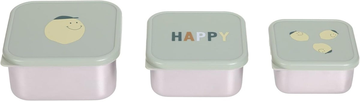 LASSIG Snackbox cajas de acero para snacks x3