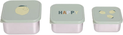LASSIG Snackbox cajas de acero para snacks x3