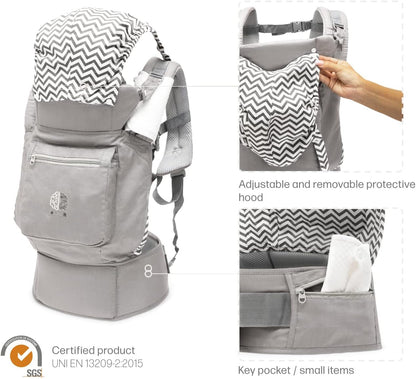 EBRAINIT nosidełko ergonomiczne z siateczką od 4msc do 20kg