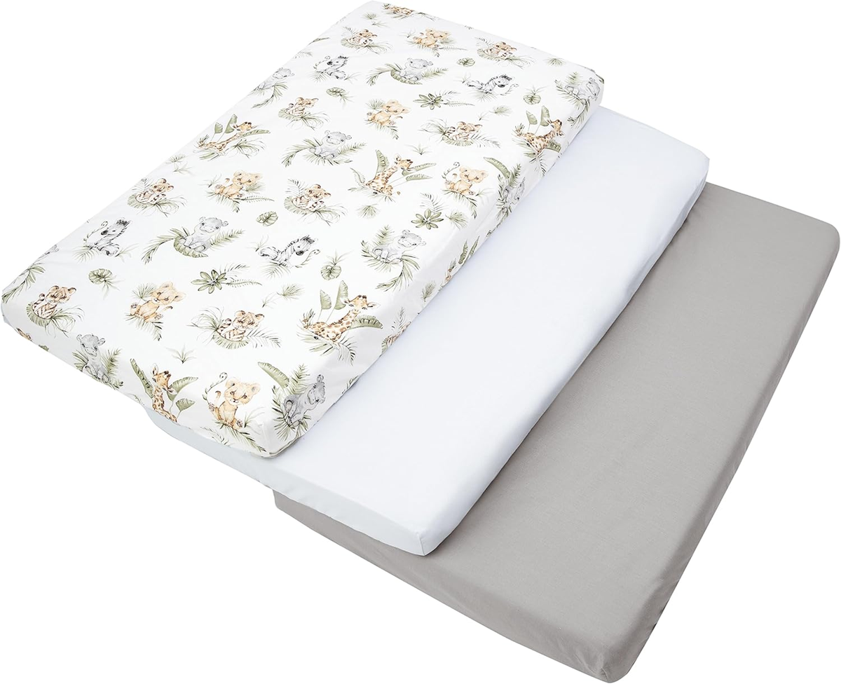 MEDIPARTNERS sábana para cuna 60cmx120cm x3 para bebés de algodón