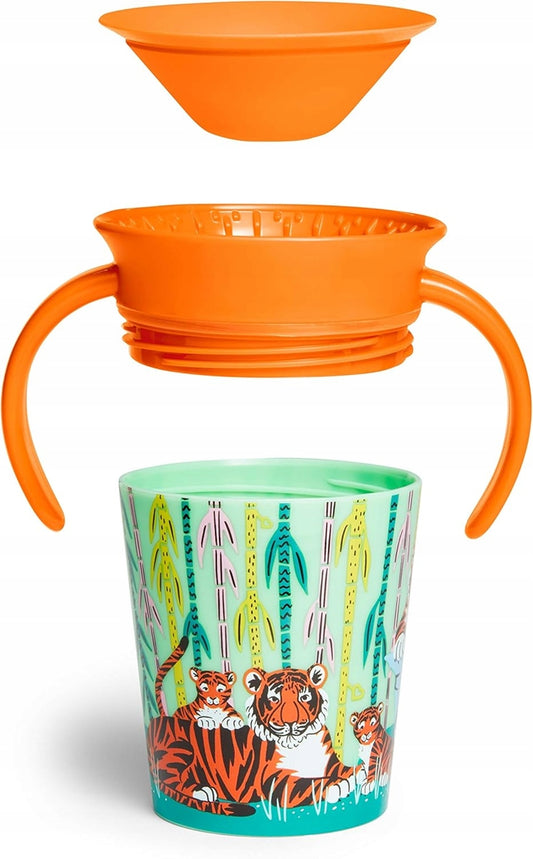 MUNCHKIN WildLove VASO ANTIDERRAME boquilla 360° 177 ml TIGRE 1 unidad