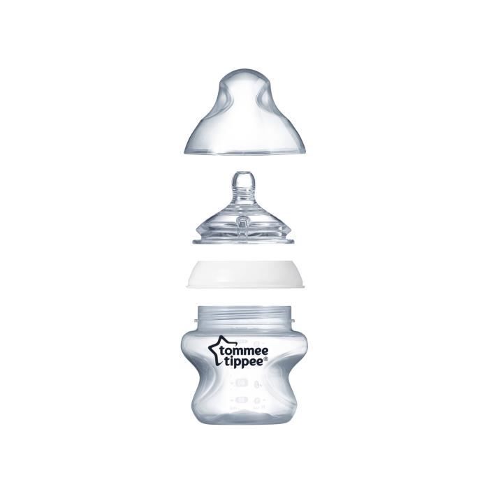 TOMMEE TIPPEE smoczki 6m+ x2 szybki przepływ, silikonowe smoczki do butelek BPA i BPS free
