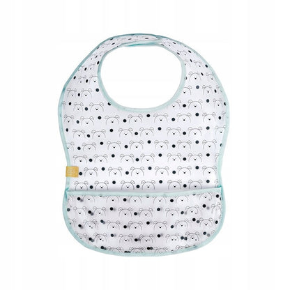 LASSIG babero de plástico con velcro y bolsillo 6-24 meses