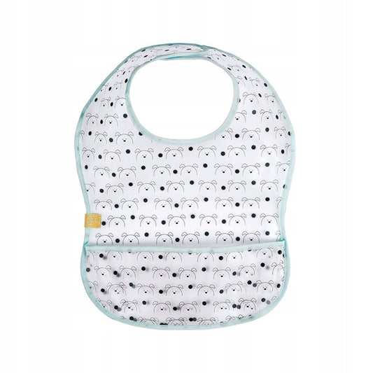 LASSIG babero de plástico con velcro y bolsillo 6-24 meses
