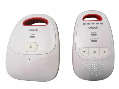 VTECH BM1000 cyfrowa niania elektroniczna DECT, biało-czerwona niania VTech z jednostką dziecka i rodzica