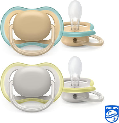 Philips Avent Ultra Air chupete de silicona x2 0-6m