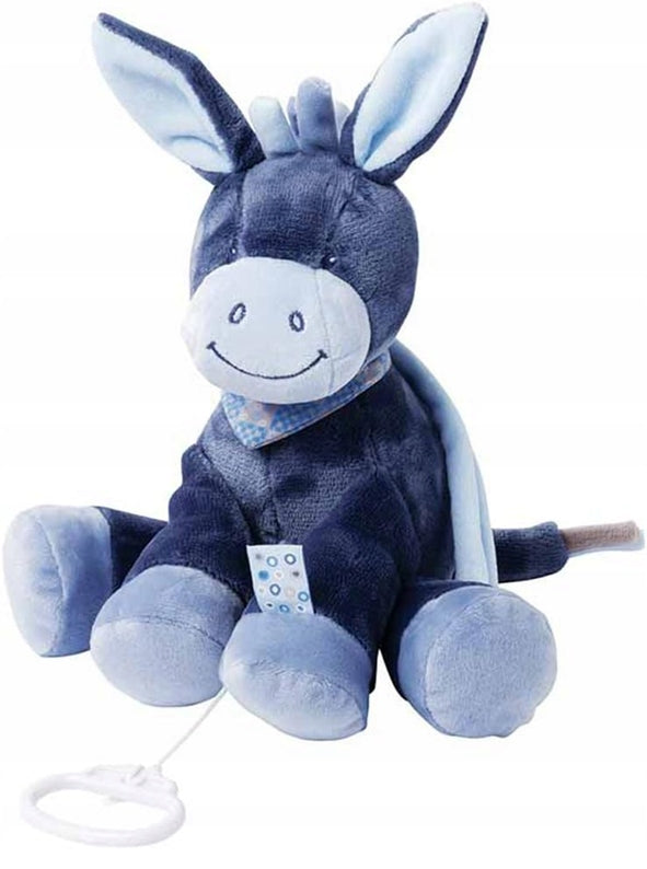 NATTOU peluche con caja de música La-Le-Lu BURRO ALEX 18 cm