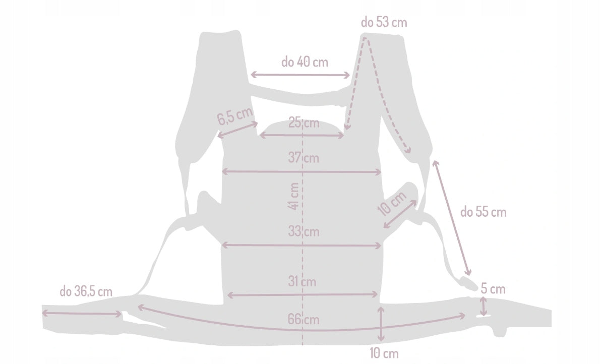 MOMI COLLETE nosidełko ergonomiczne od 3msc do20kg, granatowe, z regulacją wymiarów i komfortowym panelem