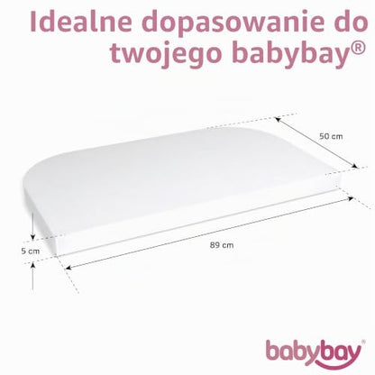 BABYBAY Deluxe Organic sábana 89x50 cm blanca