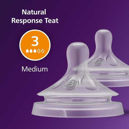 Philips Avent Natural Response tetina para biberón (3) 1m+ x2