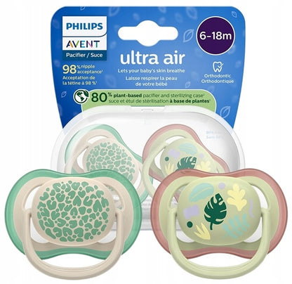 Chupetes PHILIPS AVENT Ultra Air x 2 6-18 meses