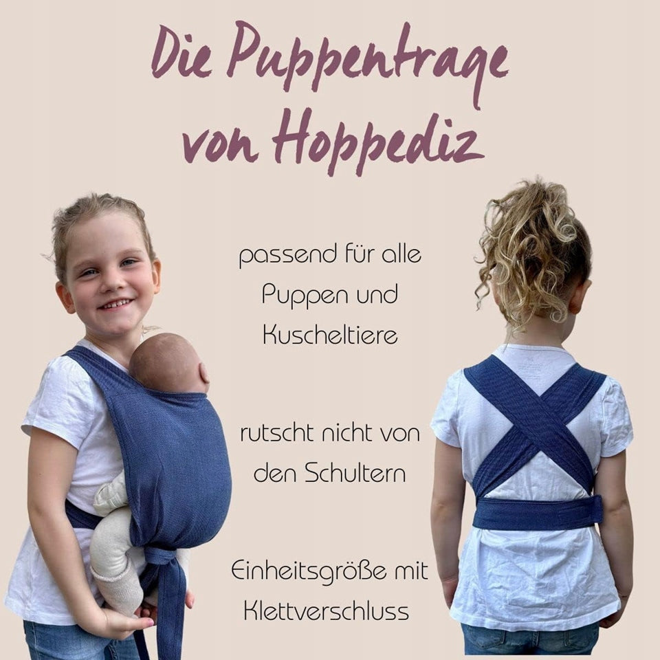 HOPPEDIZ portabebés suave para muñecas y peluches