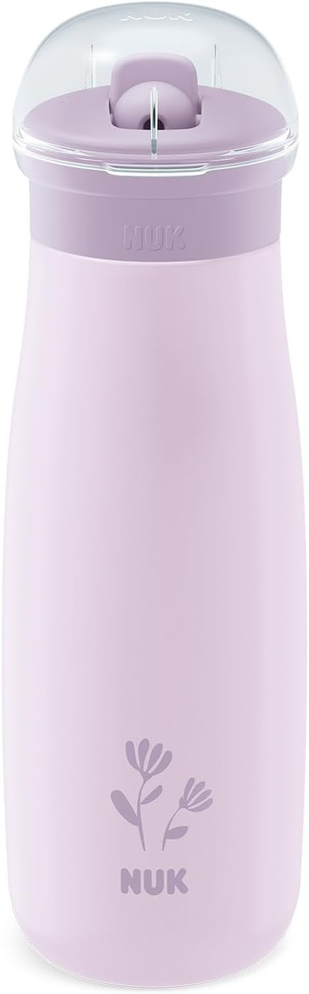 NUK Mini-Me Flip stainless steel straw bottle with spout 500 ml 12 m+