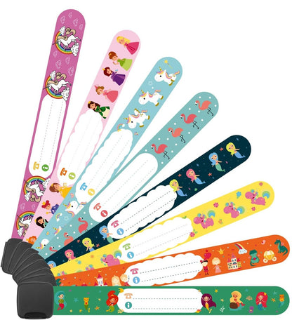 VICLOON pulseras SOS impermeables para niños 8 unidades + rotulador