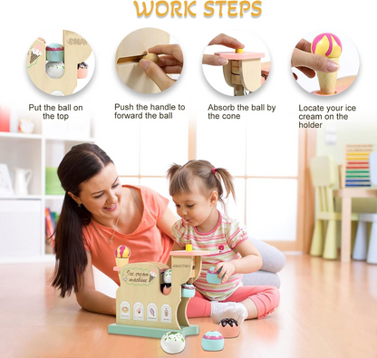 Set de máquina de helados de madera SMARTWO