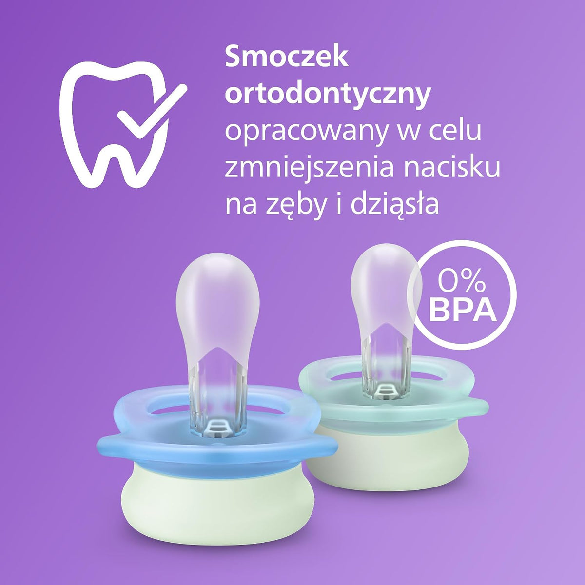Philips Avent Ultra Start Night smoczki 0-2m x2 — zdjęcie 4