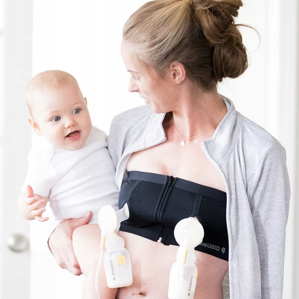 MEDELA gorset do laktatora EASY EXPRESSION S, umożliwia wygodne odciąganie pokarmu podczas codziennych czynności
