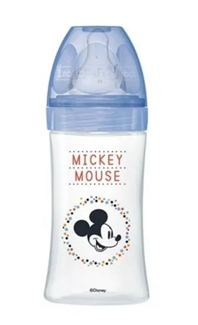 DODIE biberón 270 ml 0-6 m tetina 2 flujo medio MICKEY