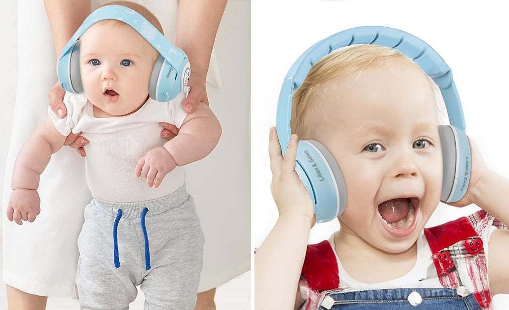 LILIAN & GEMA auriculares protectores con cancelación de ruido 25 dB + funda BÚHO 2en1